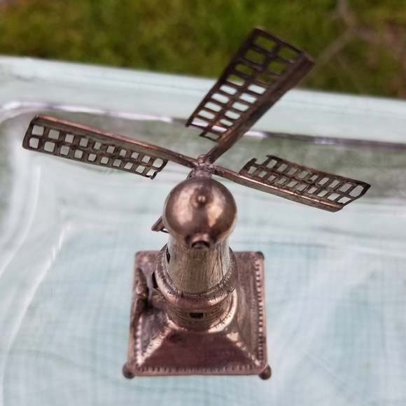 Antique Dutch Sterling Silver Windmill Figurine - Picture 11 of 16